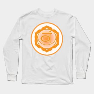 Embrace my emotions Sacral Chakra- White Long Sleeve T-Shirt